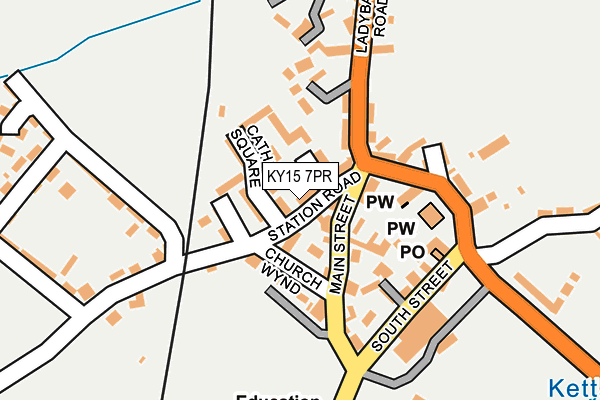 KY15 7PR map - OS OpenMap – Local (Ordnance Survey)