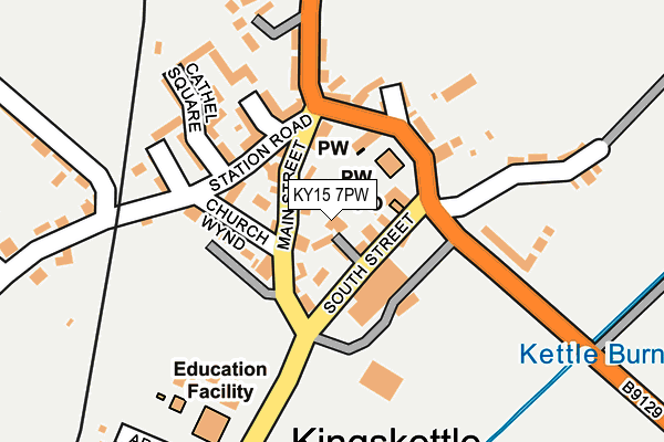 KY15 7PW map - OS OpenMap – Local (Ordnance Survey)