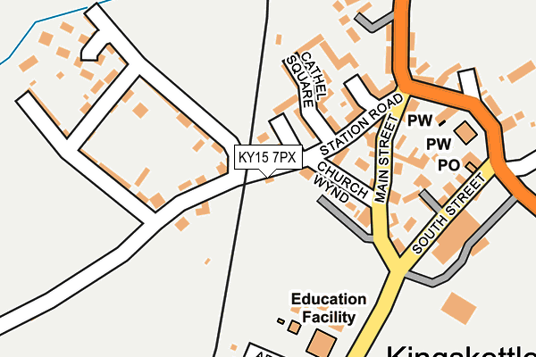 KY15 7PX map - OS OpenMap – Local (Ordnance Survey)