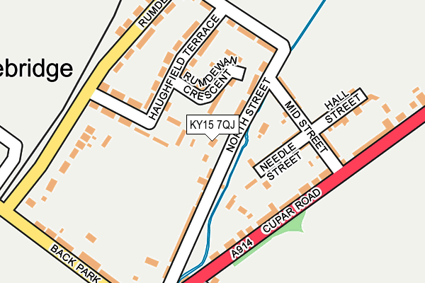 KY15 7QJ map - OS OpenMap – Local (Ordnance Survey)