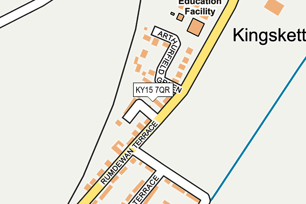 KY15 7QR map - OS OpenMap – Local (Ordnance Survey)