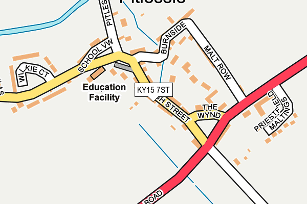 KY15 7ST map - OS OpenMap – Local (Ordnance Survey)