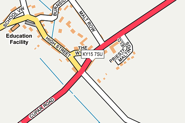 KY15 7SU map - OS OpenMap – Local (Ordnance Survey)