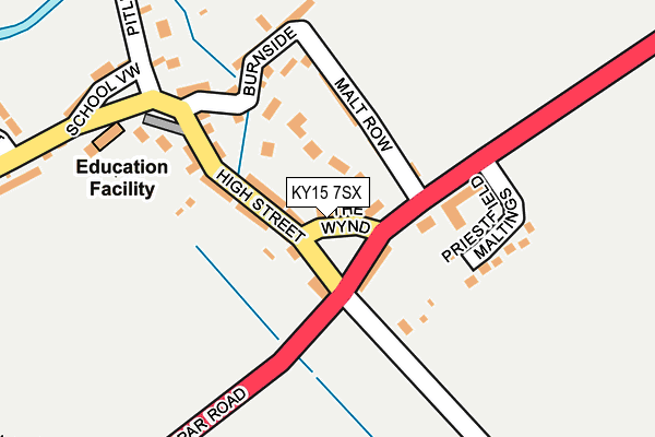 KY15 7SX map - OS OpenMap – Local (Ordnance Survey)
