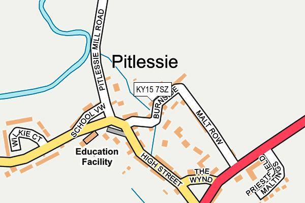 KY15 7SZ map - OS OpenMap – Local (Ordnance Survey)
