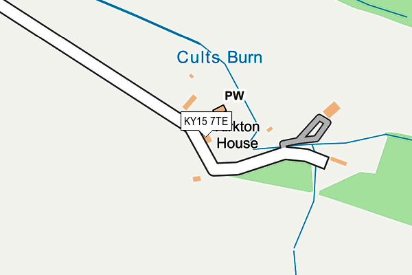 KY15 7TE map - OS OpenMap – Local (Ordnance Survey)