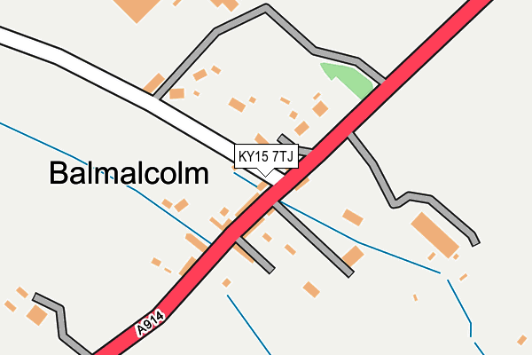 KY15 7TJ map - OS OpenMap – Local (Ordnance Survey)