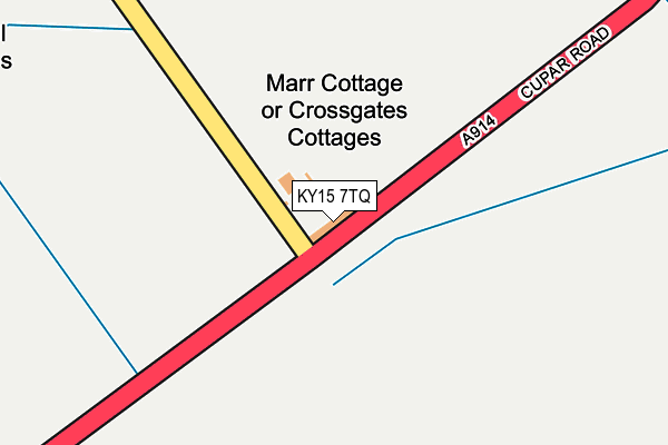 KY15 7TQ map - OS OpenMap – Local (Ordnance Survey)