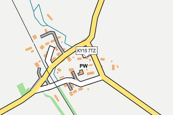 KY15 7TZ map - OS OpenMap – Local (Ordnance Survey)