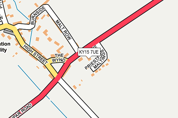 KY15 7UE map - OS OpenMap – Local (Ordnance Survey)