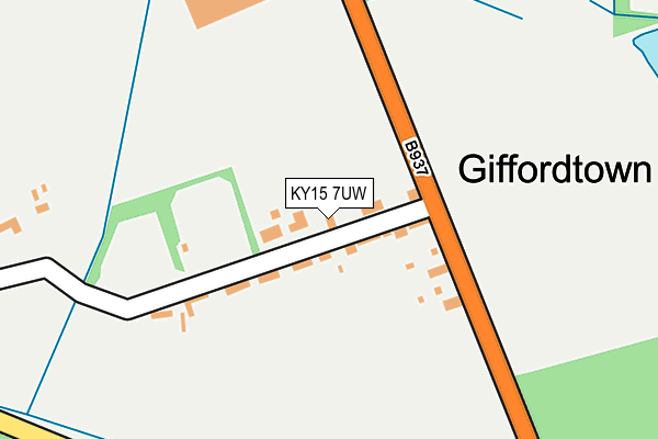 KY15 7UW map - OS OpenMap – Local (Ordnance Survey)