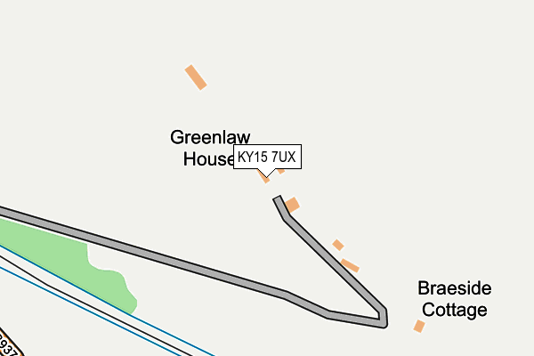 KY15 7UX map - OS OpenMap – Local (Ordnance Survey)