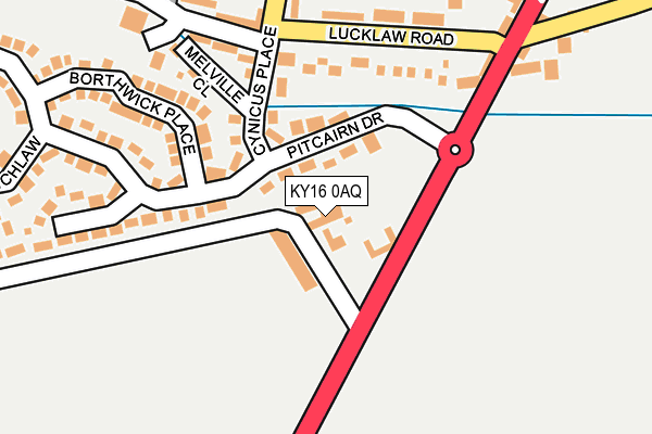 KY16 0AQ map - OS OpenMap – Local (Ordnance Survey)