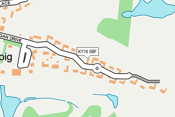 KY16 0BF map - OS OpenMap – Local (Ordnance Survey)
