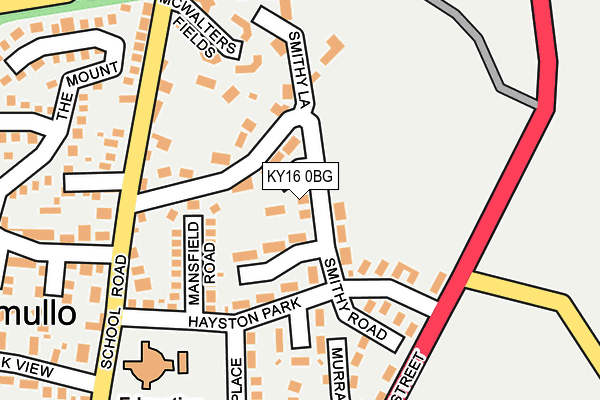 KY16 0BG map - OS OpenMap – Local (Ordnance Survey)