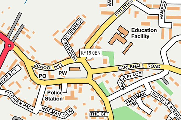 KY16 0EN map - OS OpenMap – Local (Ordnance Survey)