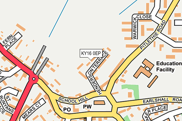 KY16 0EP map - OS OpenMap – Local (Ordnance Survey)