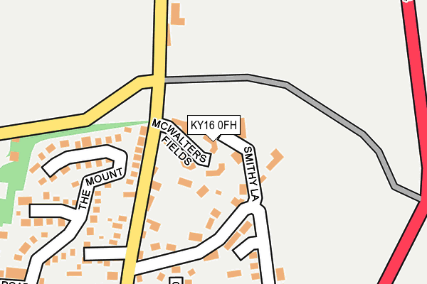KY16 0FH map - OS OpenMap – Local (Ordnance Survey)