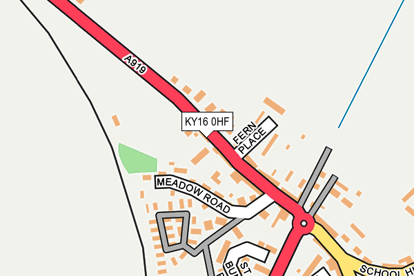 KY16 0HF map - OS OpenMap – Local (Ordnance Survey)