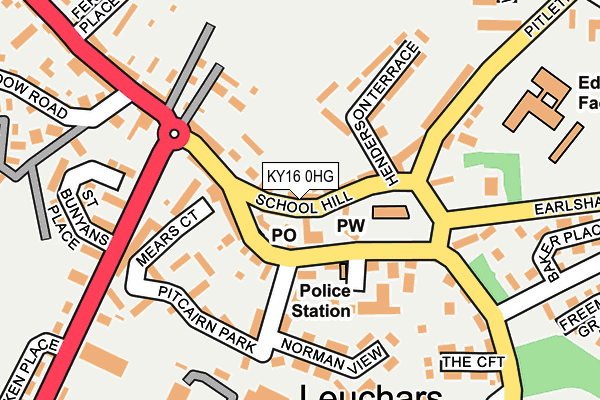 KY16 0HG map - OS OpenMap – Local (Ordnance Survey)