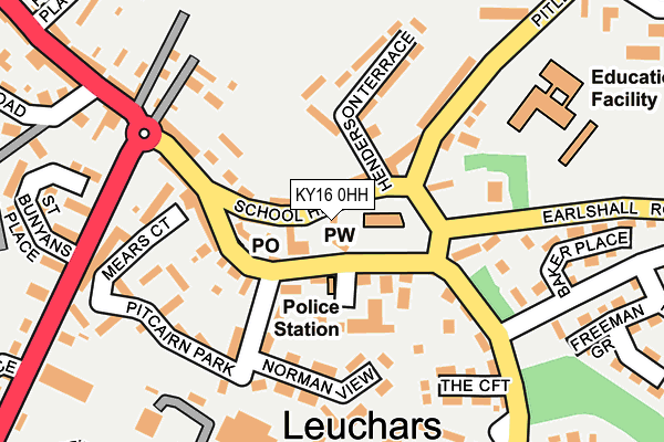 KY16 0HH map - OS OpenMap – Local (Ordnance Survey)