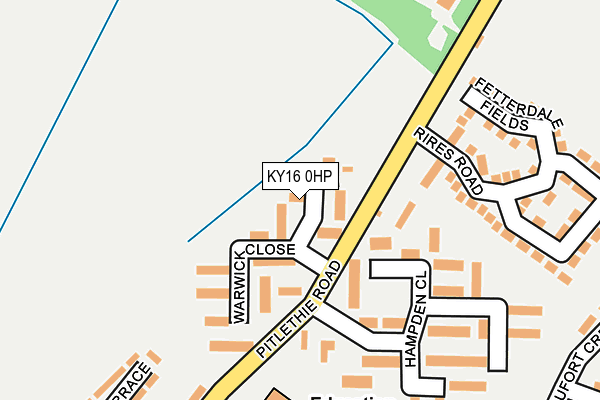KY16 0HP map - OS OpenMap – Local (Ordnance Survey)