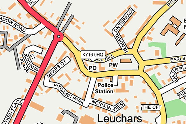KY16 0HQ map - OS OpenMap – Local (Ordnance Survey)