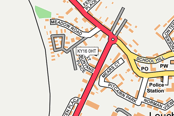 KY16 0HT map - OS OpenMap – Local (Ordnance Survey)