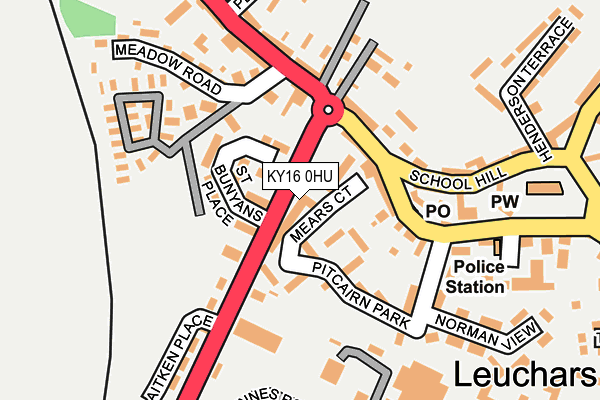 KY16 0HU map - OS OpenMap – Local (Ordnance Survey)
