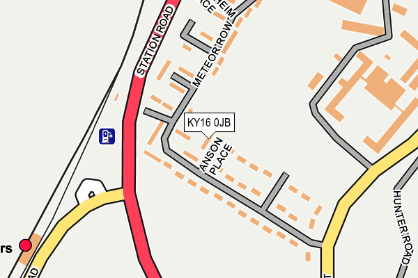 KY16 0JB map - OS OpenMap – Local (Ordnance Survey)