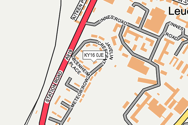 KY16 0JE map - OS OpenMap – Local (Ordnance Survey)