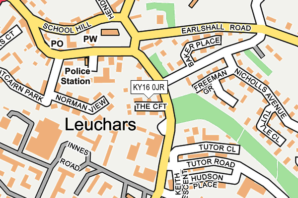 KY16 0JR map - OS OpenMap – Local (Ordnance Survey)