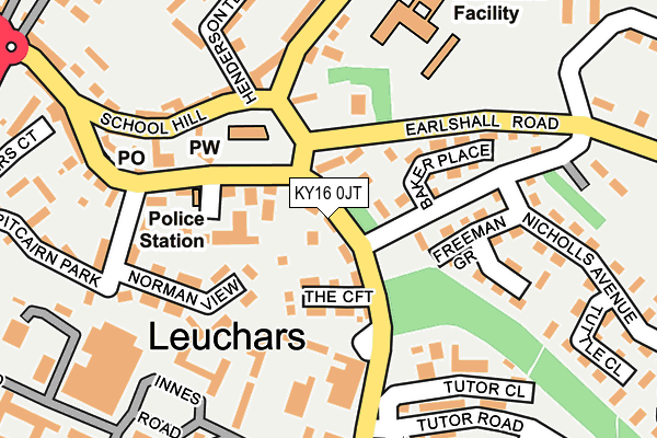 KY16 0JT map - OS OpenMap – Local (Ordnance Survey)
