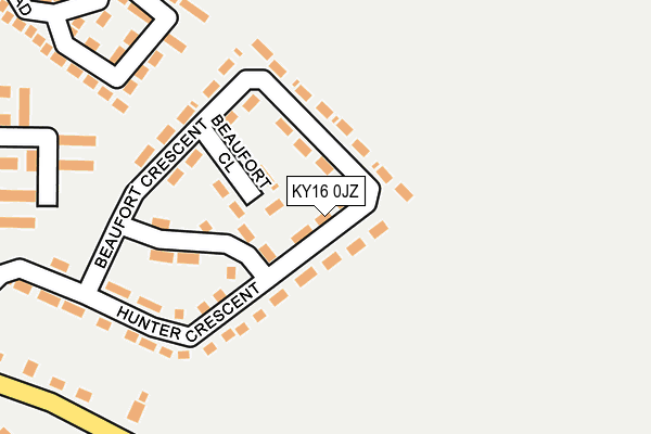 KY16 0JZ map - OS OpenMap – Local (Ordnance Survey)
