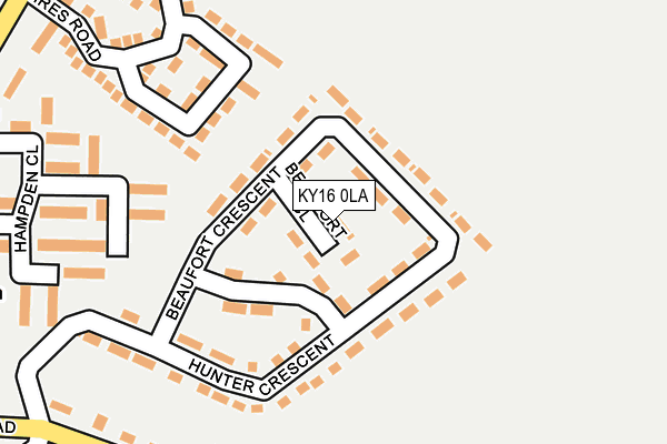 KY16 0LA map - OS OpenMap – Local (Ordnance Survey)