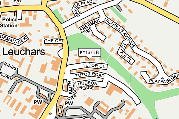 KY16 0LB map - OS OpenMap – Local (Ordnance Survey)