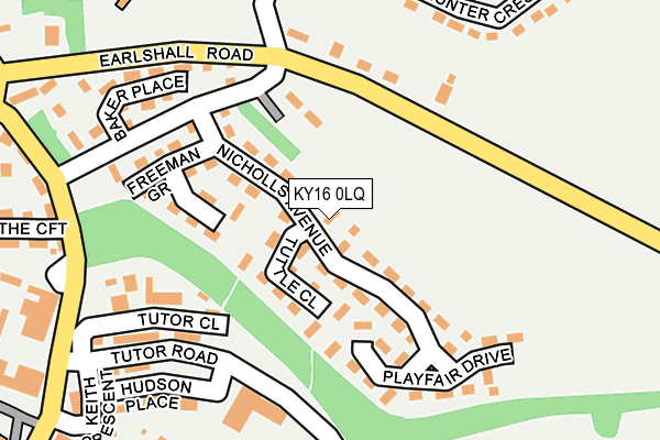 KY16 0LQ map - OS OpenMap – Local (Ordnance Survey)