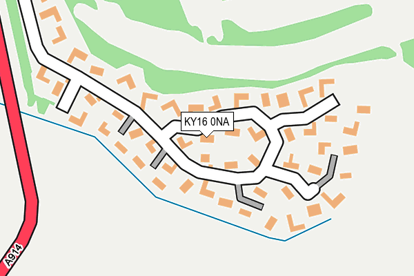 KY16 0NA map - OS OpenMap – Local (Ordnance Survey)