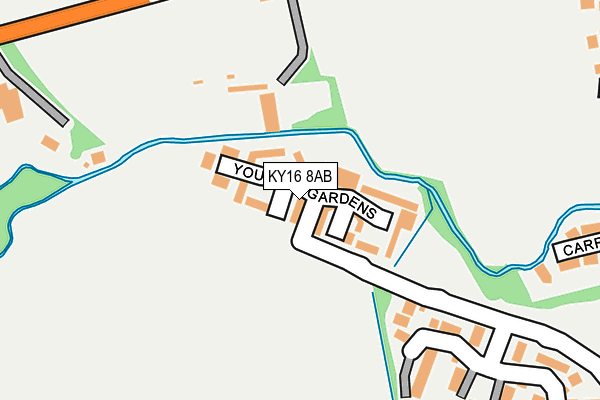 KY16 8AB map - OS OpenMap – Local (Ordnance Survey)