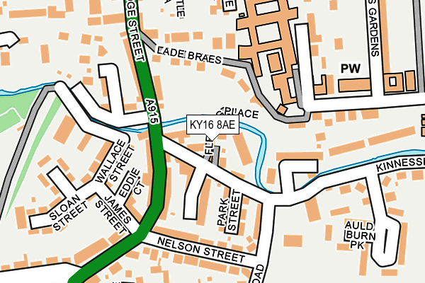 KY16 8AE map - OS OpenMap – Local (Ordnance Survey)