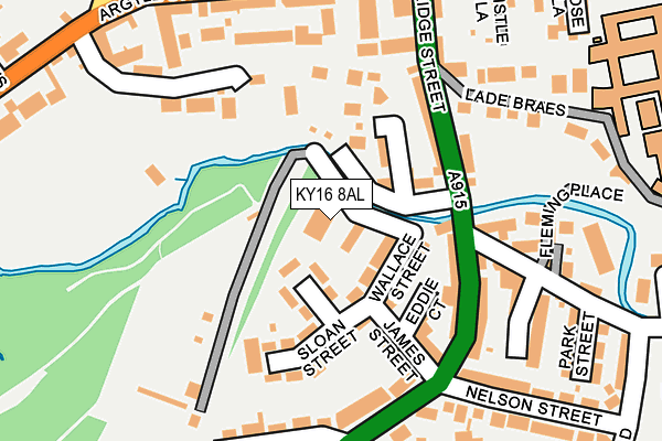 KY16 8AL map - OS OpenMap – Local (Ordnance Survey)