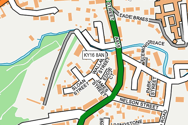 KY16 8AN map - OS OpenMap – Local (Ordnance Survey)