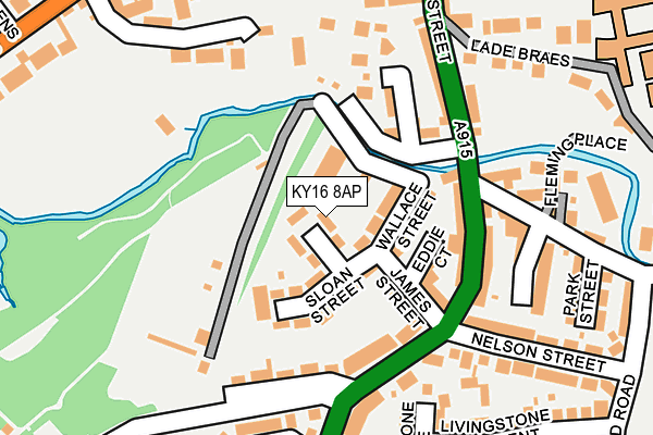 KY16 8AP map - OS OpenMap – Local (Ordnance Survey)
