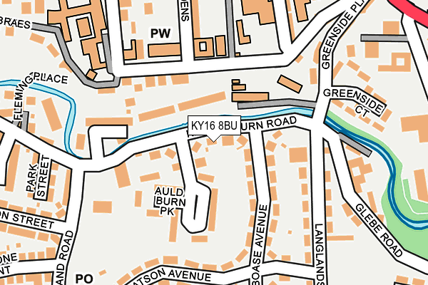 KY16 8BU map - OS OpenMap – Local (Ordnance Survey)