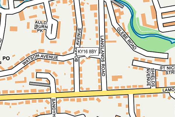 KY16 8BY map - OS OpenMap – Local (Ordnance Survey)