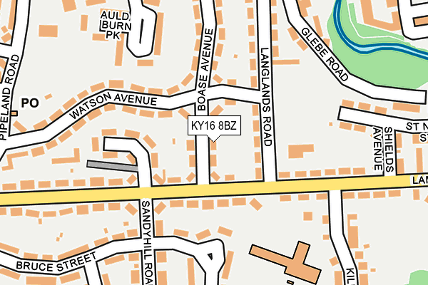 KY16 8BZ map - OS OpenMap – Local (Ordnance Survey)