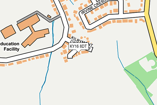 KY16 8DT map - OS OpenMap – Local (Ordnance Survey)