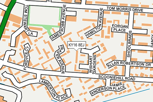 KY16 8EJ map - OS OpenMap – Local (Ordnance Survey)