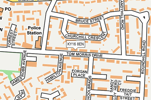 KY16 8EN map - OS OpenMap – Local (Ordnance Survey)