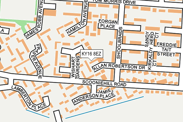 KY16 8EZ map - OS OpenMap – Local (Ordnance Survey)